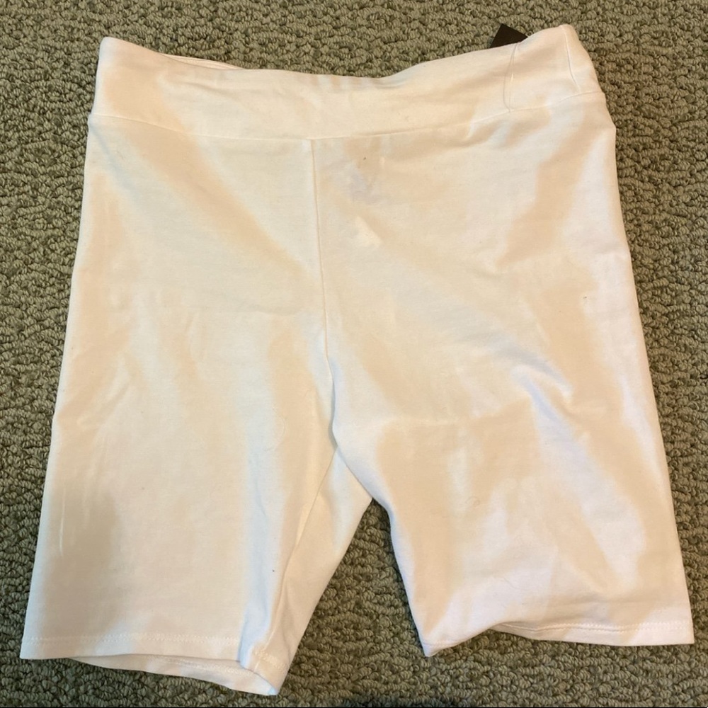 White Biker Shorts
